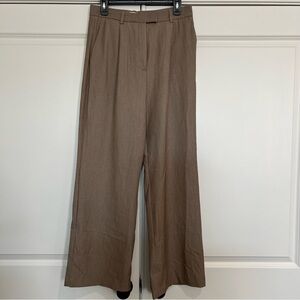 NWT Djerf Avenue Favourite Pants Oat Wide Leg Slacks M